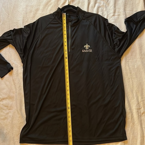 Dunbrooke New Orleans Saints 1/4 Quarter Zip Pullover Black 2XL - Picture 6 of 11